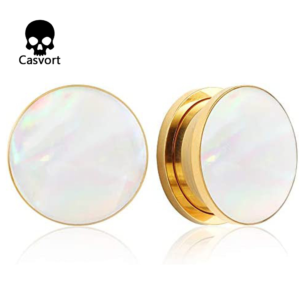 Body Jewelry Ear Gauges - 2 Buah Plug Telinga Mode Casvort