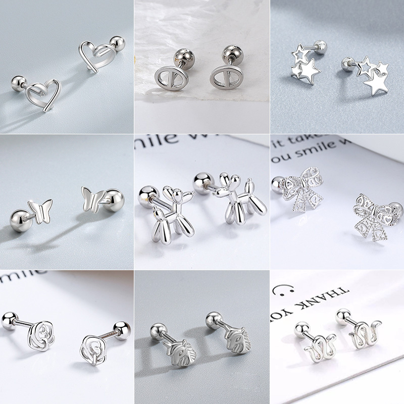 Body Jewelry Hypoallergenic - Anting kancing kecil untuk wanita lapis