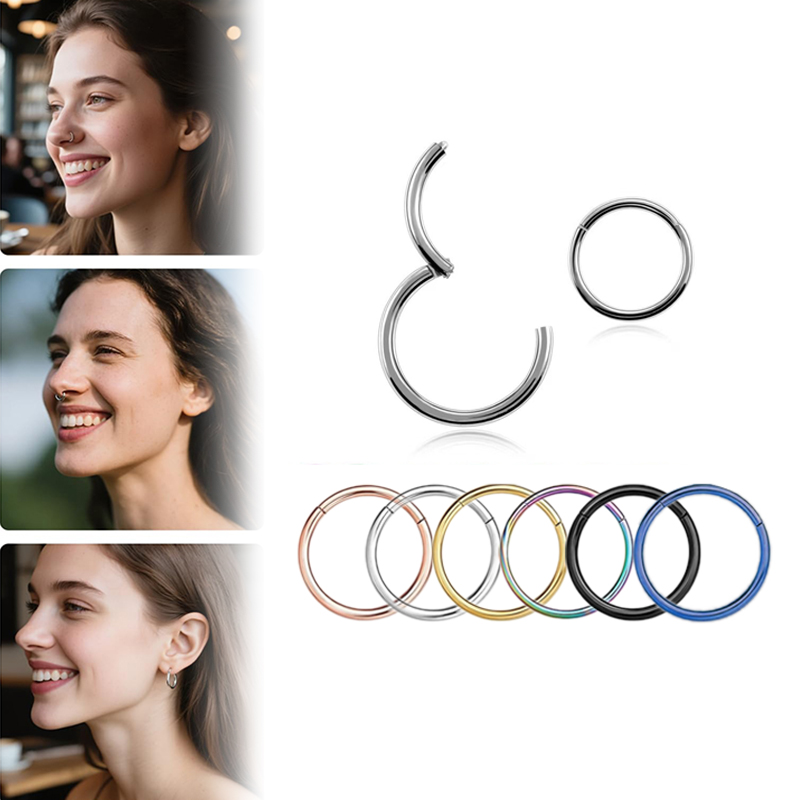 Septum Clicker Ring - Cincin Telinga, Bibir, Tragus, dan Septum
