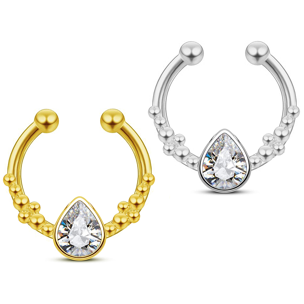 Septum Clicker Ring - Cincin Septum Clicker Baja Tahan Karat