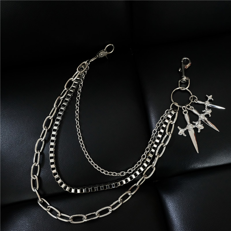 Body Jewelry Manufacturers - Celana Kasual Serbaguna Hip-Hop Punk Metal