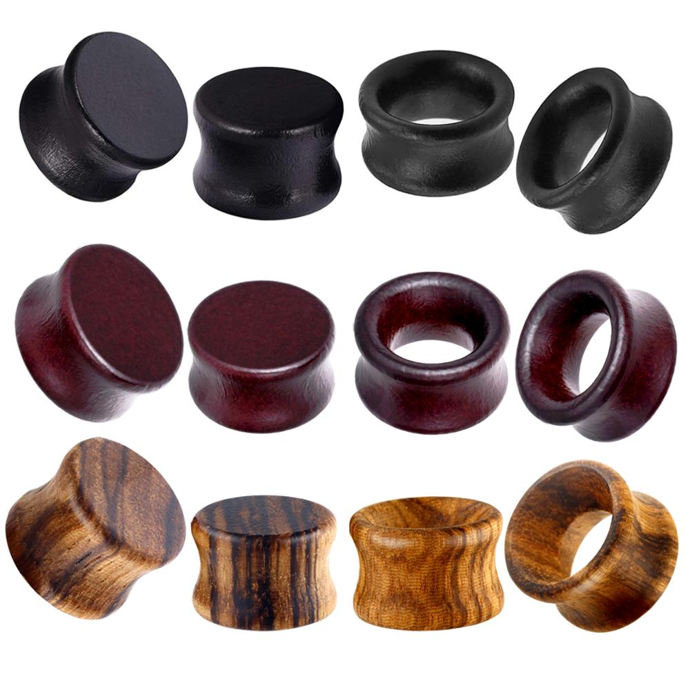 Body Jewelry Ear Gauges - JUNLOWPY 2G 0G 00G Kayu Daging