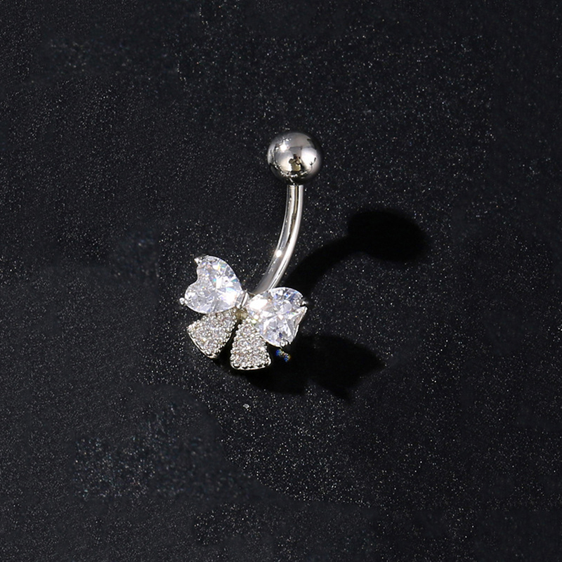 Body Jewelry Belly Button Rings - 1 Buah Cincin Tindik Pusar Bunga