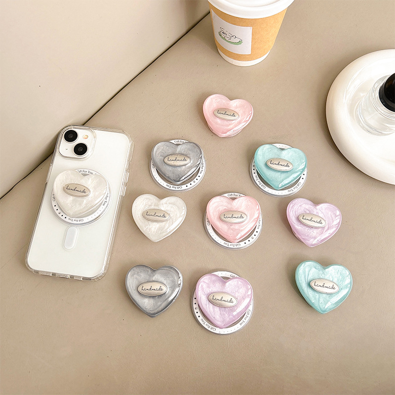 Daith Heart Ring - Penyangga Ponsel Korea INS Bling Shell