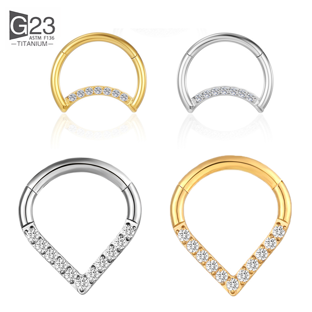 Septum Clicker Ring - F136 Anting-Anting Helix Tulang Rawan Tragus