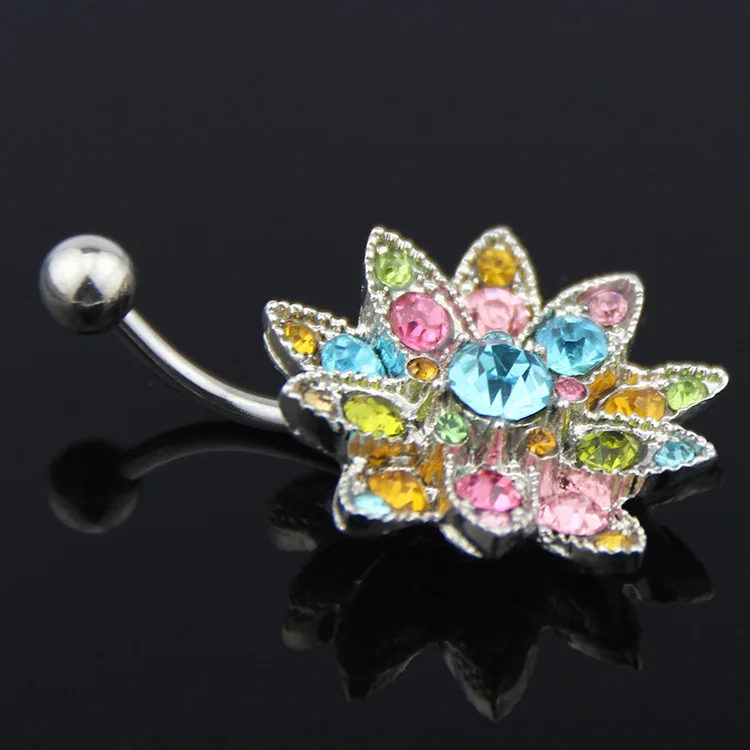 Body Jewelry Hot - Laku Besi Tahan Karat Cz Kristal