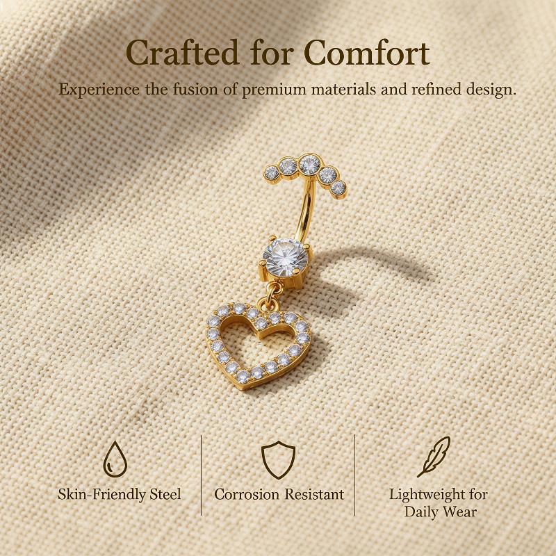 5 Buah Cincin Pusar Berlian Im - Body Jewelry Belly Button Rings ulasan dan harga