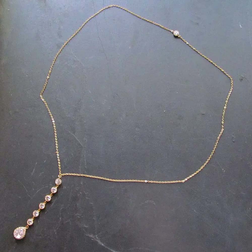 Stonefans kalung rantai Drop B - Body Jewelry Hot ulasan dan harga