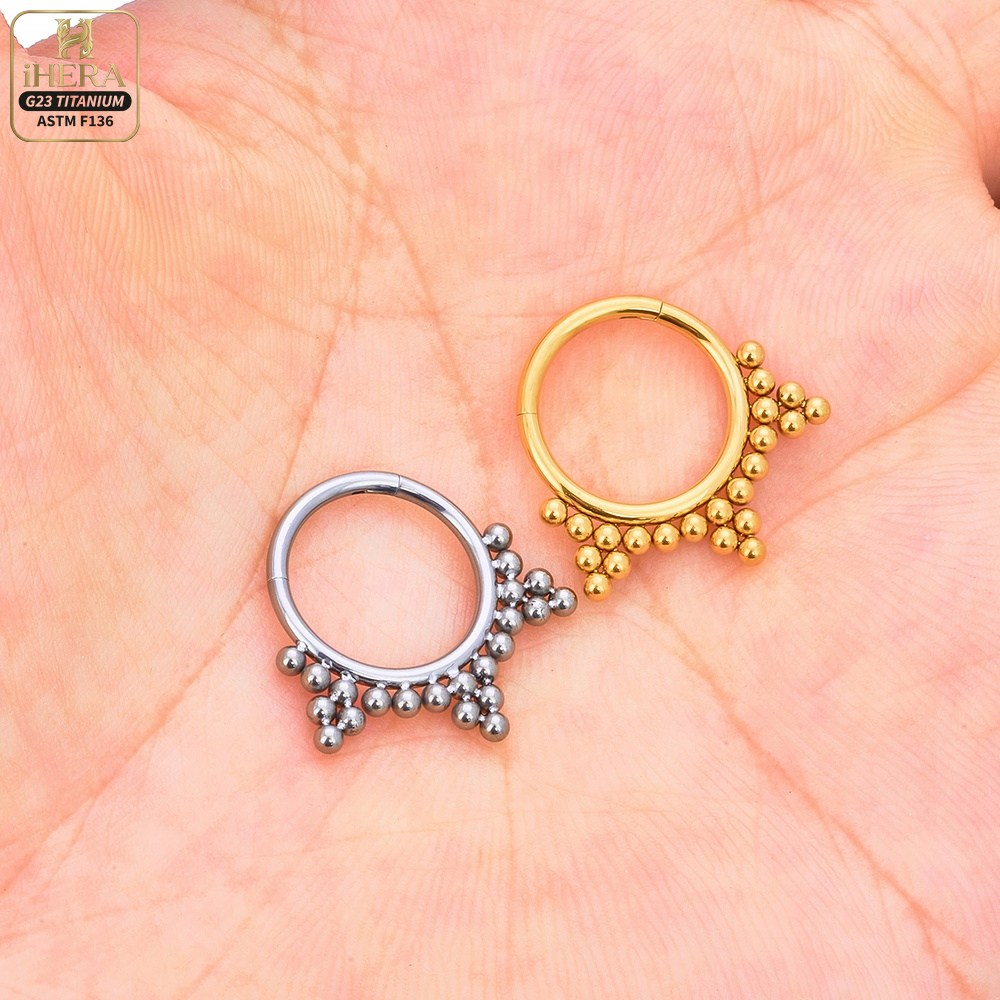 Cincin Titanium ASTM F136 Mewa - Septum Clicker Ring ulasan dan harga