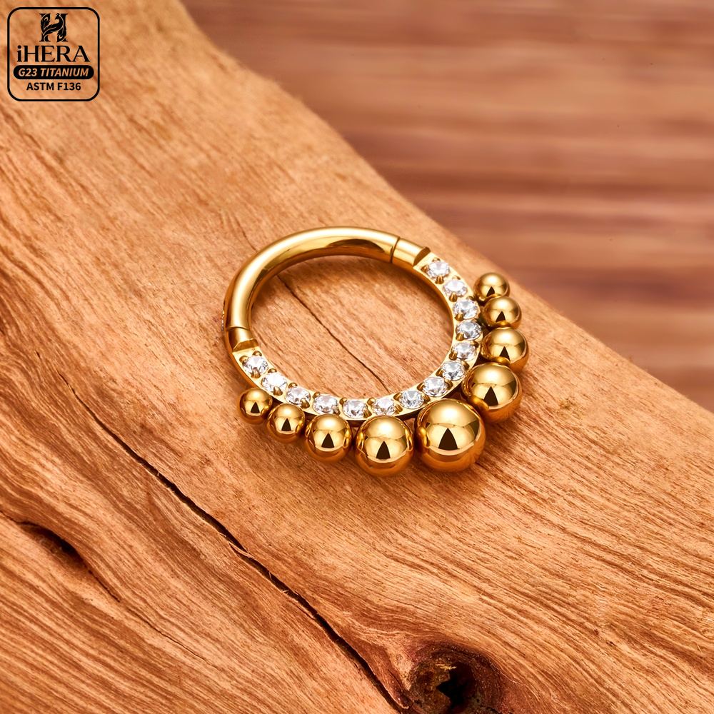 Cincin Titanium ASTM F136 Mewa - Septum Clicker Ring ulasan dan harga