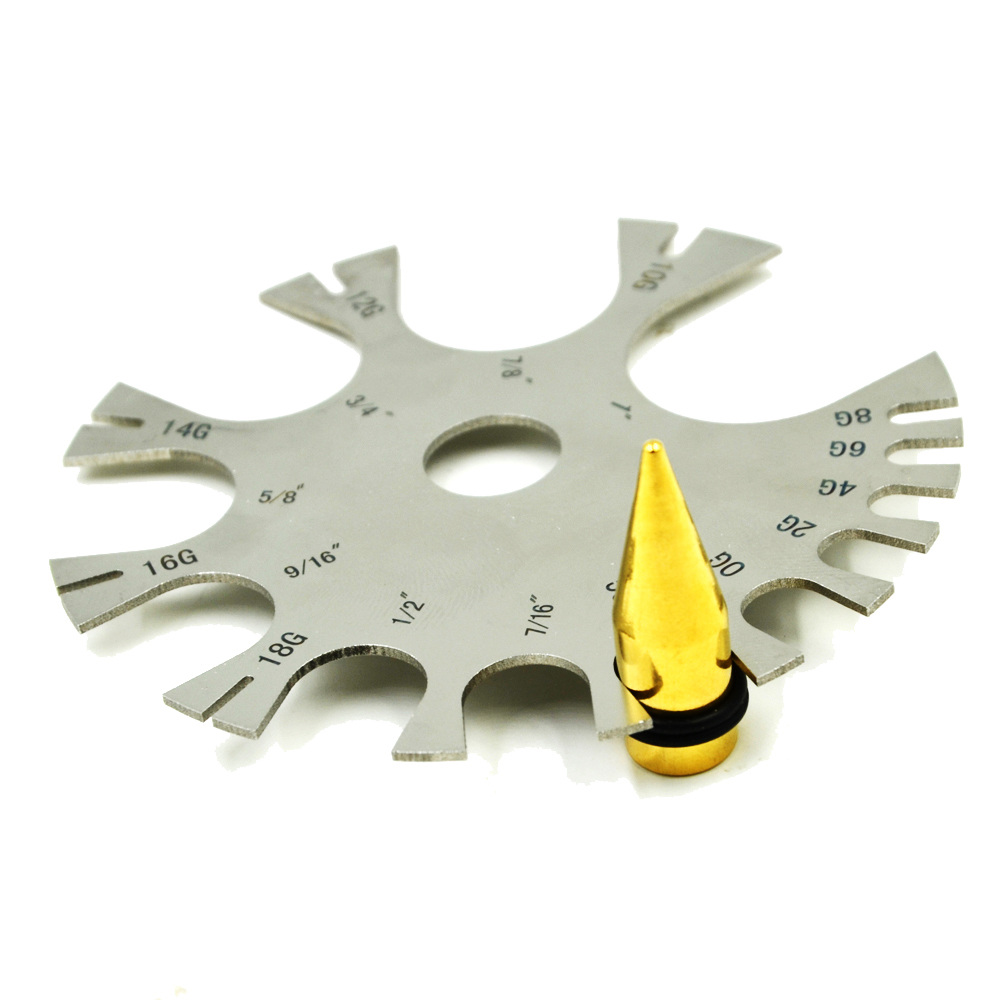 Stainless Steel Gauge Roda Per - Body Jewelry Gauge To Mm ulasan dan harga