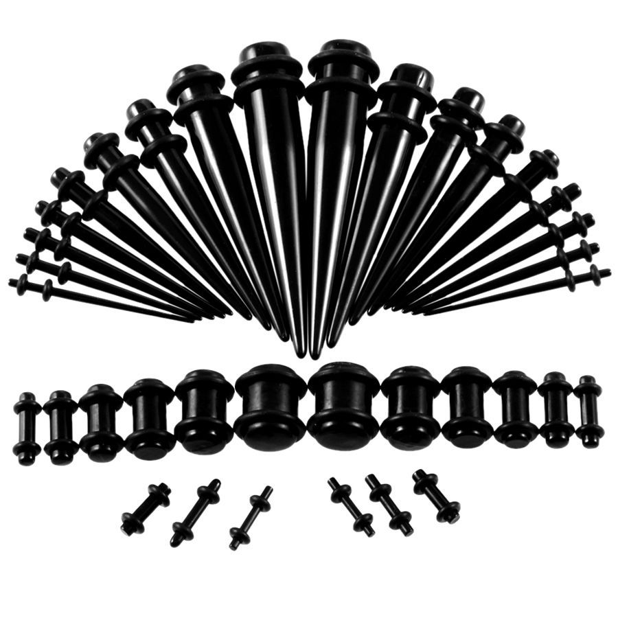 36 buah/lot alat pengukur teli - Body Jewelry Ear Gauges ulasan dan harga
