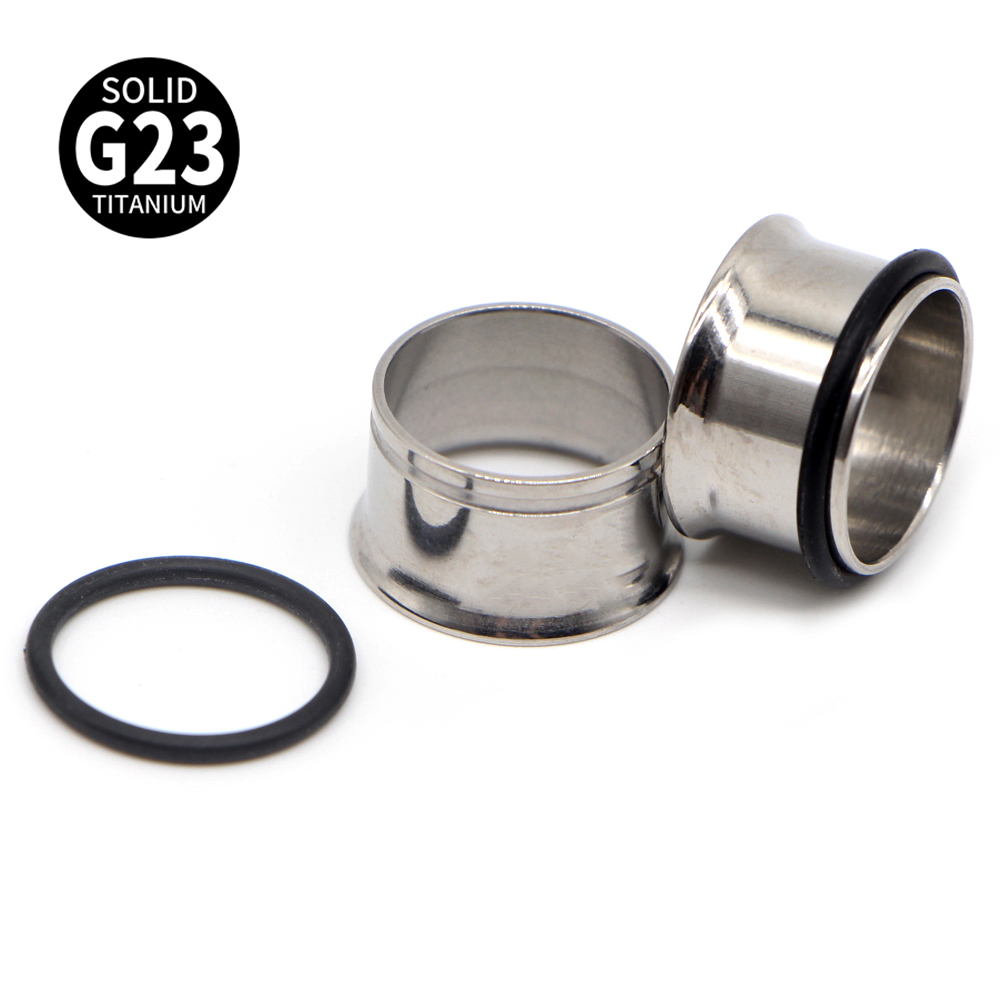 1 pasang G23 Titanium penyumba - Body Jewelry Ear Gauges ulasan dan harga