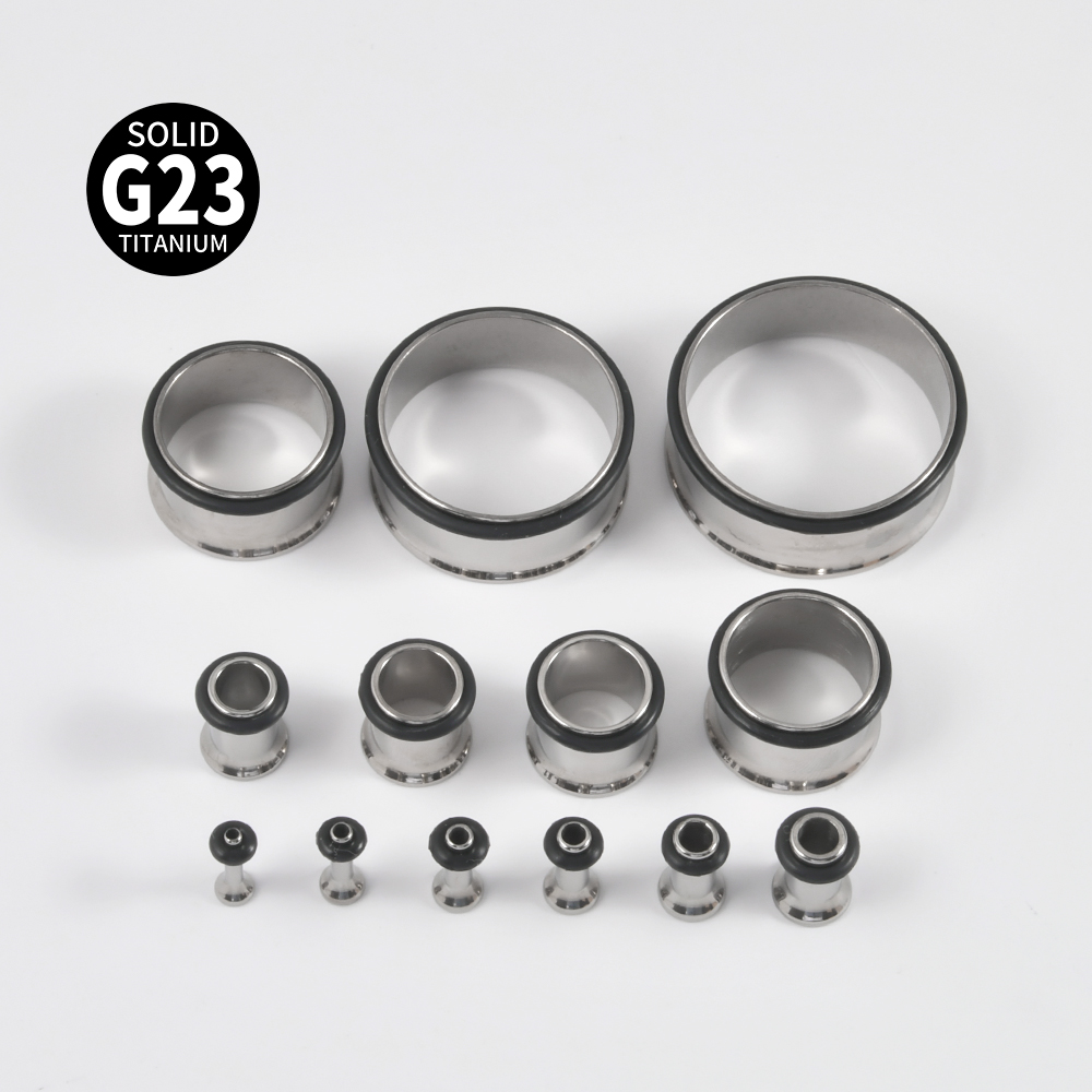 1 pasang G23 Titanium penyumba - Body Jewelry Ear Gauges ulasan dan harga