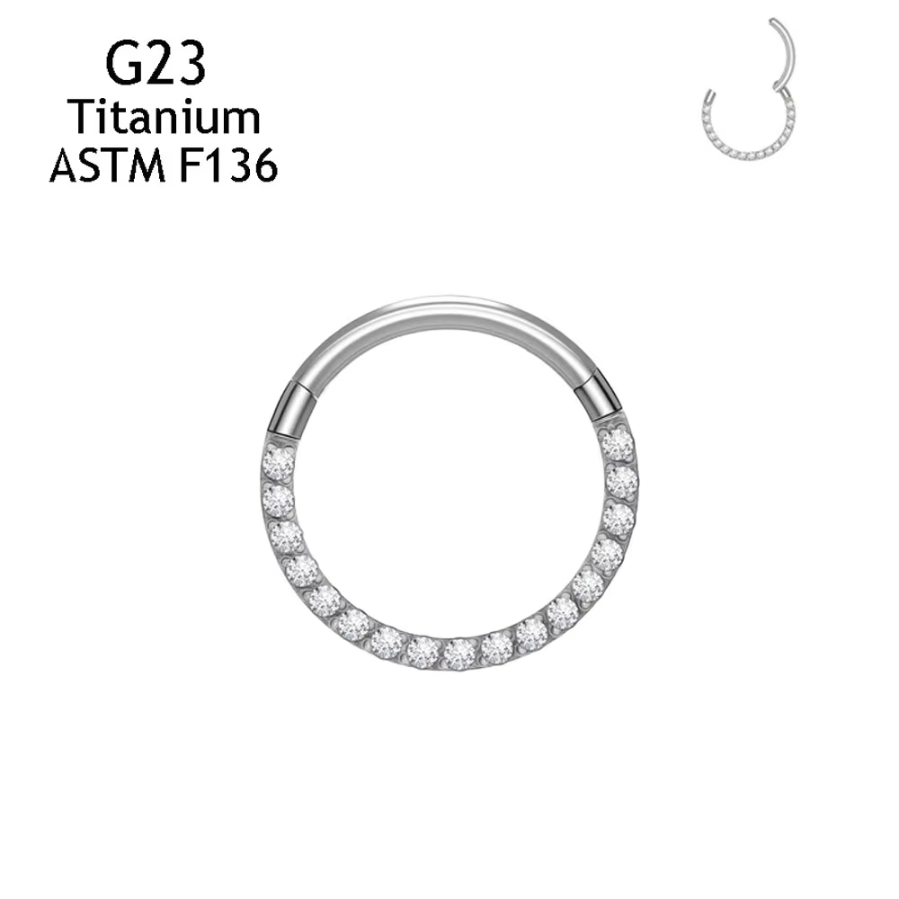 Anting Titanium ASTM F136 G23  - Septum Clicker Ring ulasan dan harga