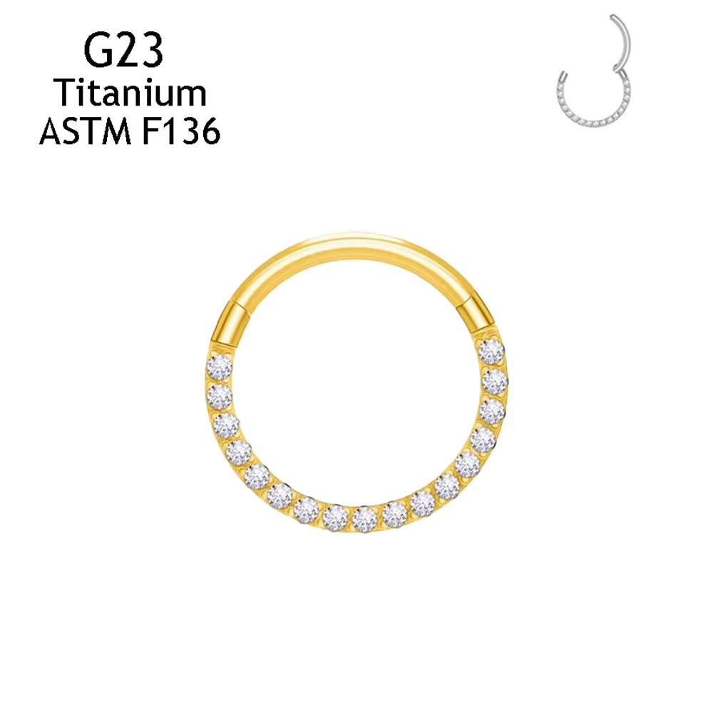 Anting Titanium ASTM F136 G23  - Septum Clicker Ring ulasan dan harga