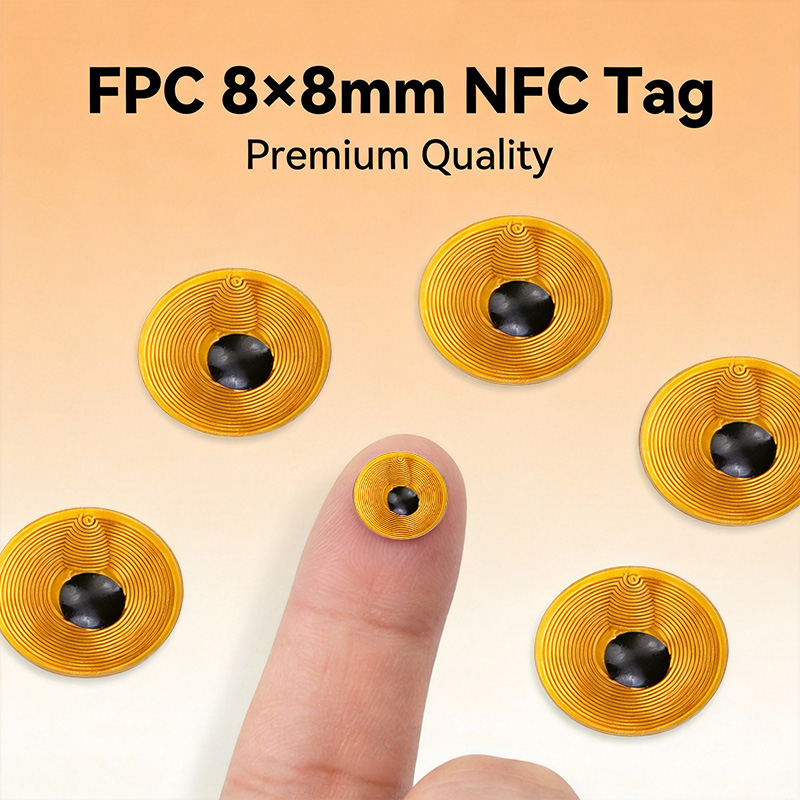 Tag NFC FPC Bulat 8mm NTAG213  - Body Jewelry Websites ulasan dan harga