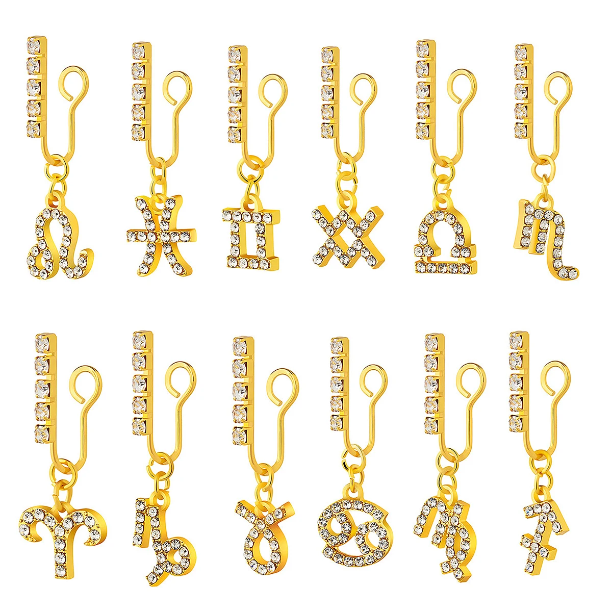2 pak klip telinga logam zirko - Body Jewelry Ear ulasan dan harga