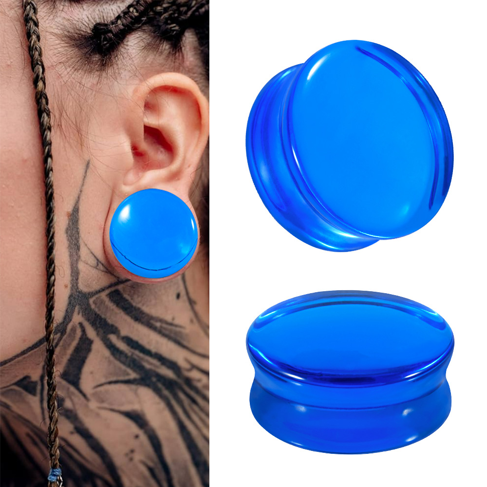 1/2/22 Buah Kaca & Batu Bulat  - Body Jewelry Ear Gauges ulasan dan harga