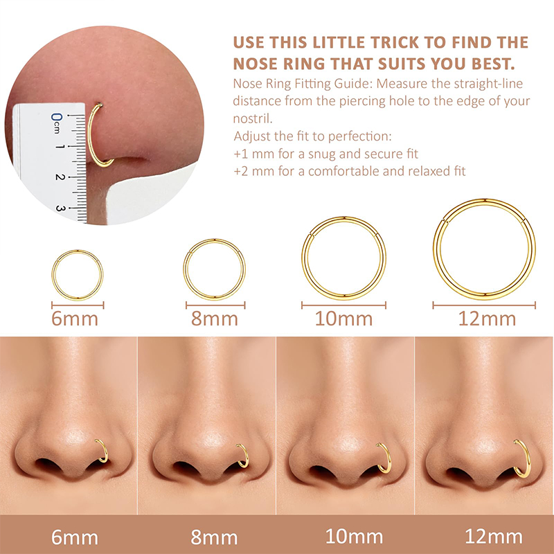 Cincin Telinga, Bibir, Tragus, - Septum Clicker Ring ulasan dan harga