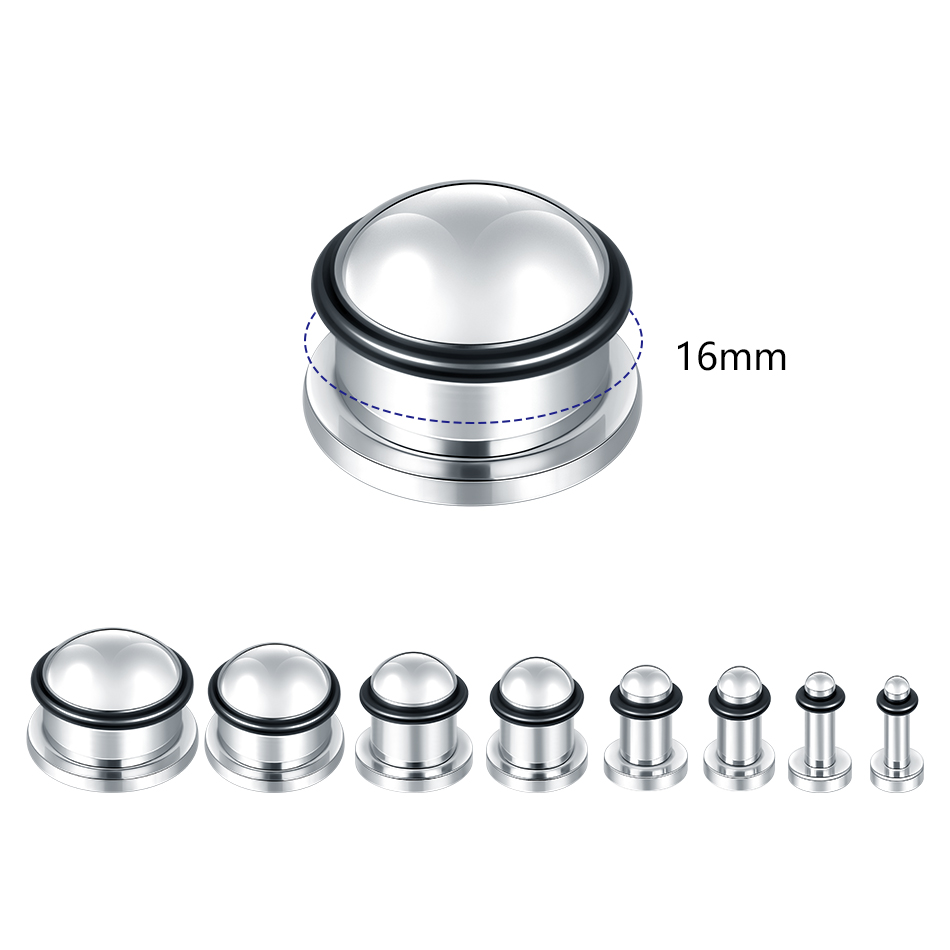 1 pasang anting-anting lubang  - Body Jewelry Ear Gauges ulasan dan harga