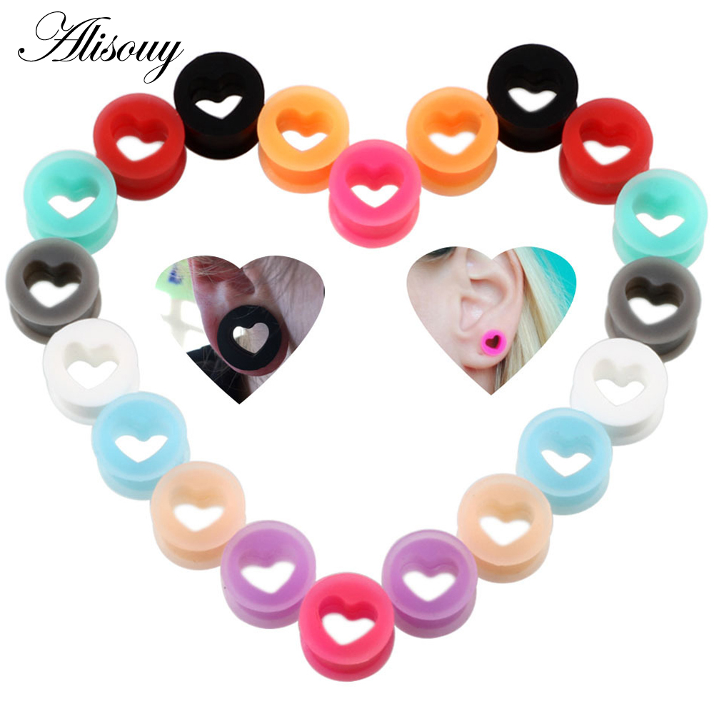 2PCS Silikon Penyumbat Telinga - Body Jewelry Ear Gauges ulasan dan harga