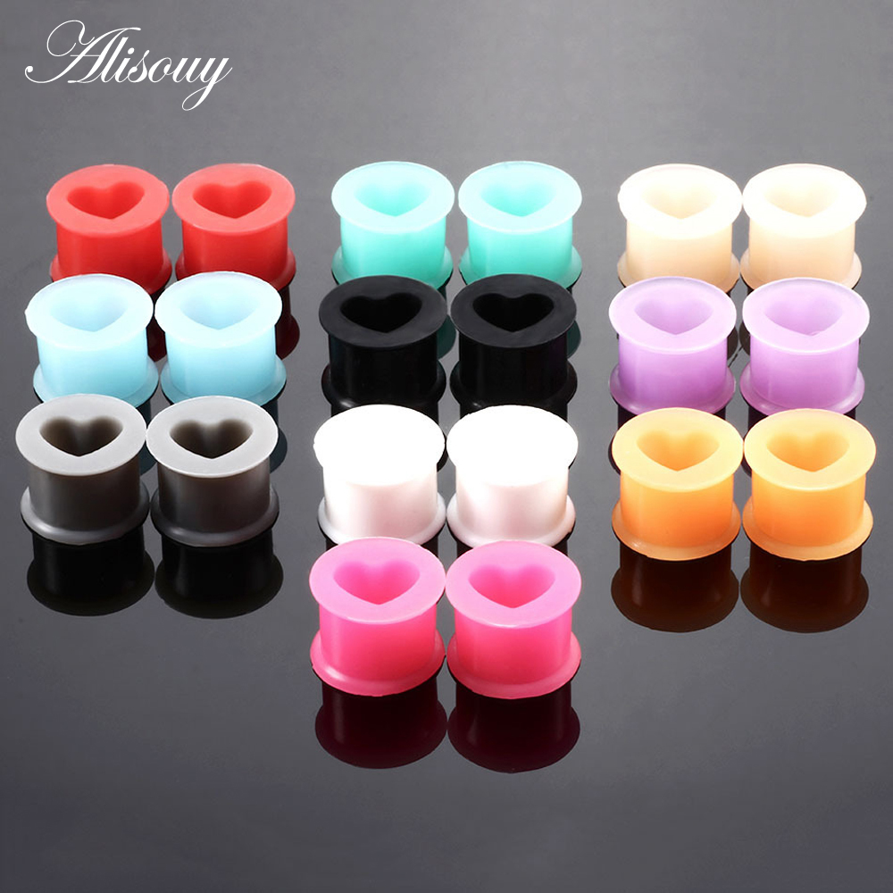 2PCS Silikon Penyumbat Telinga - Body Jewelry Ear Gauges ulasan dan harga