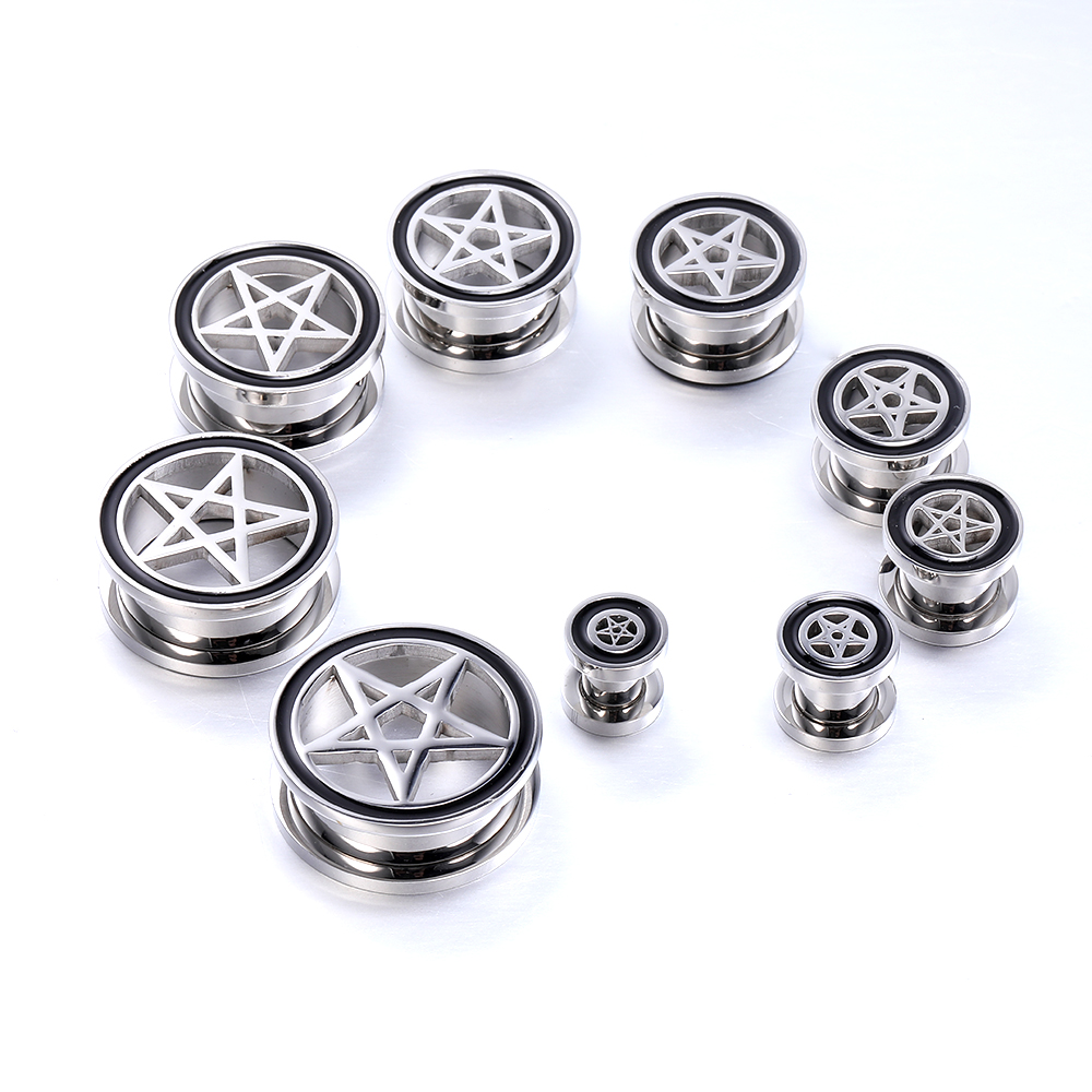 1 Pair Stainless Steel Double  - Zs Body Jewelry ulasan dan harga
