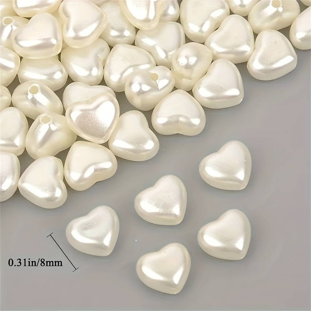 8mm 50pcs Manik-manik Akrilik  - Daith Heart Ring ulasan dan harga