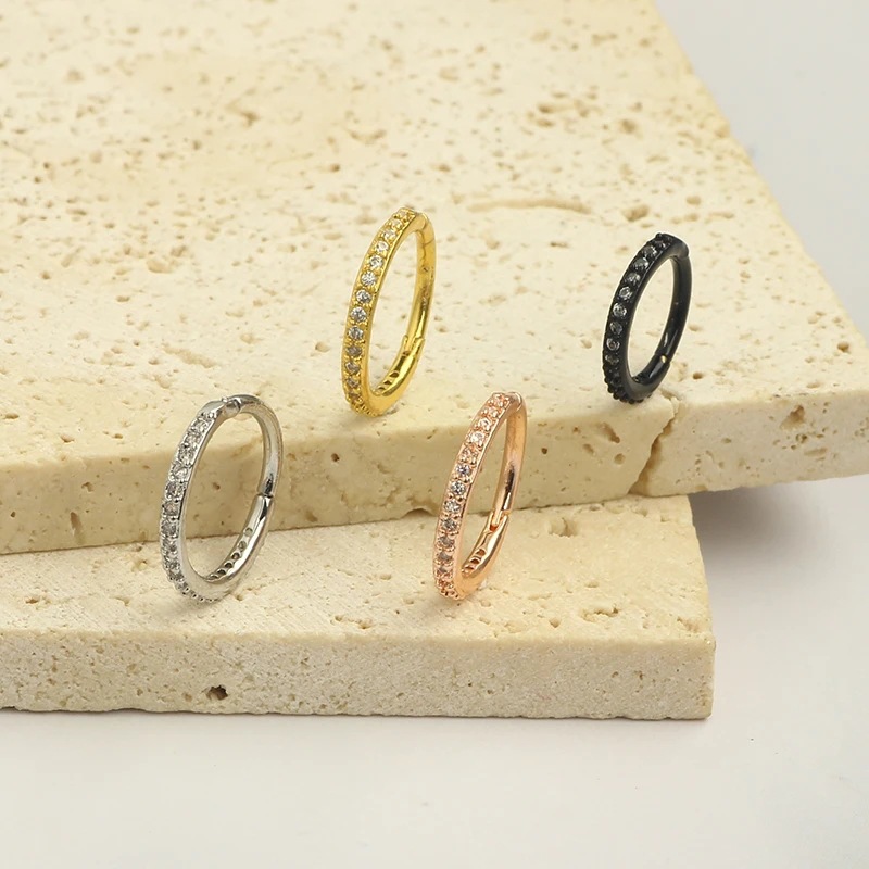 Cincin Hidung CZ Bening 16G, C - Septum Clicker Ring ulasan dan harga
