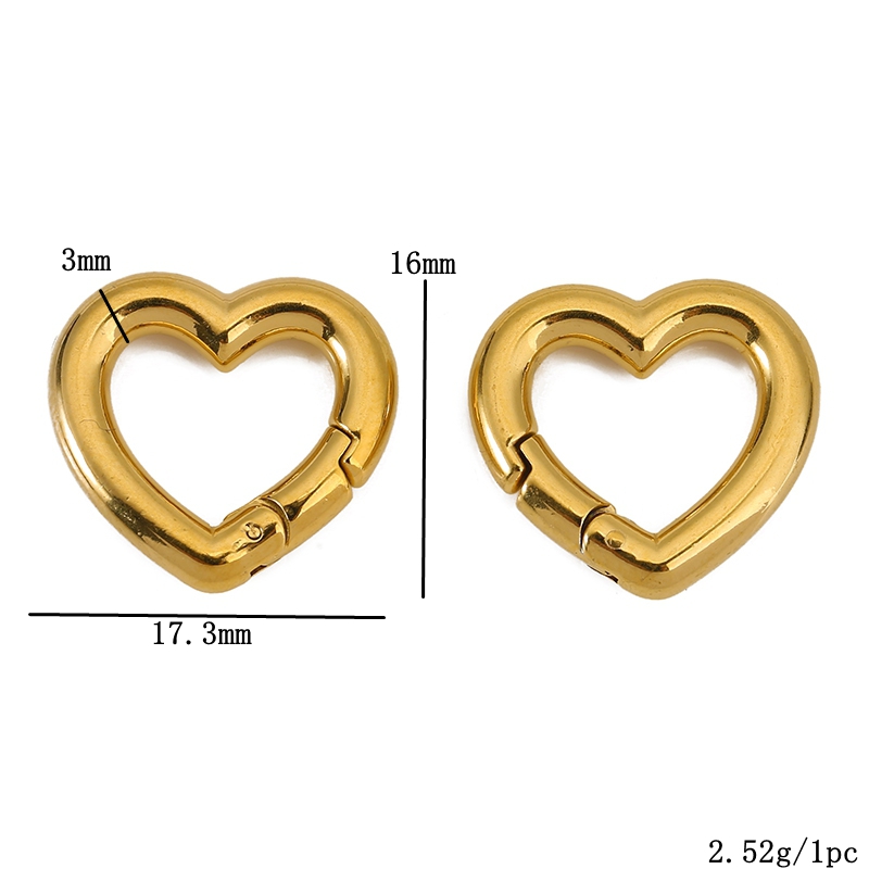 2 Buah Gesper Baja Tahan Karat - Daith Heart Ring ulasan dan harga