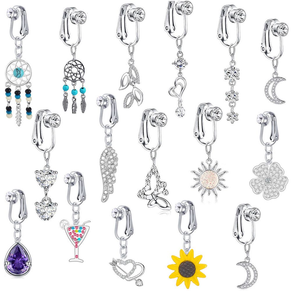 Tindik perut palsu kupu-kupu p - Body Jewelry Belly Button Rings ulasan dan harga