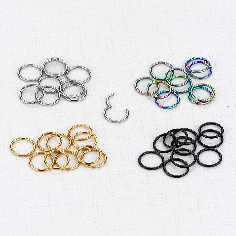 1 buah G23 bagian berengsel Ti - Septum Clicker Ring ulasan dan harga
