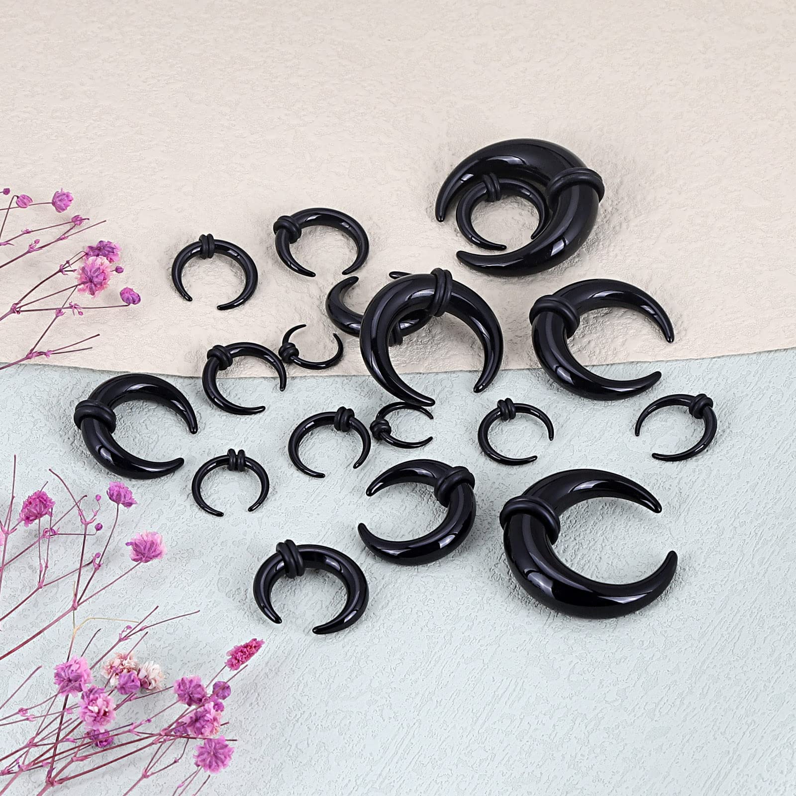 18 buah akrilik Septum Pincher - Septum Clicker Ring ulasan dan harga