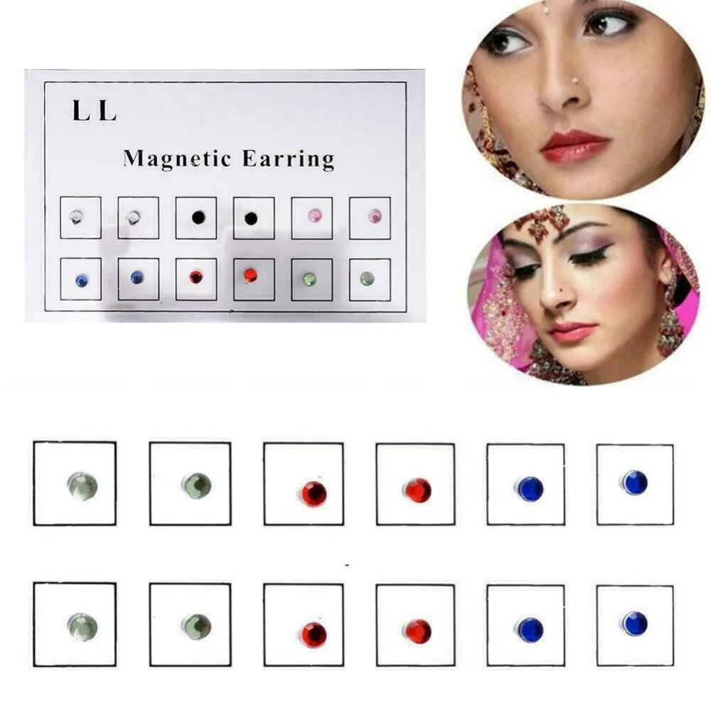 12 buah/kartu palsu penipu Mag - Body Jewelry Ear ulasan dan harga