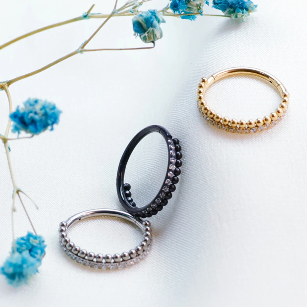 F136 cincin septum hidung Tita - Septum Clicker Ring ulasan dan harga