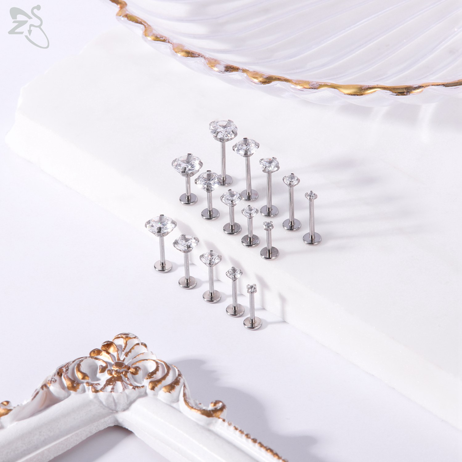 AOEDEJ Set kancing bibir Labre - Zs Body Jewelry ulasan dan harga