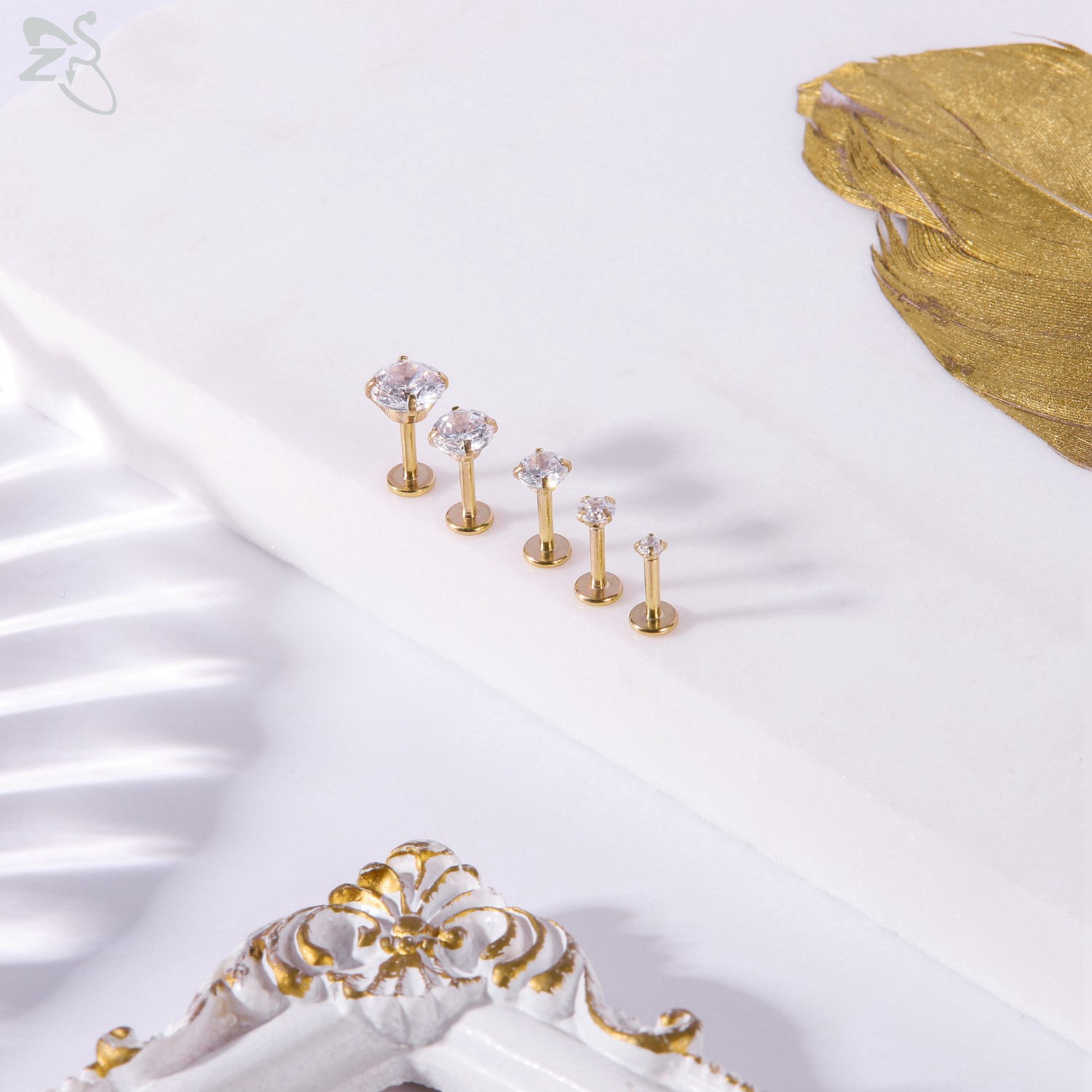 AOEDEJ Set kancing bibir Labre - Zs Body Jewelry ulasan dan harga