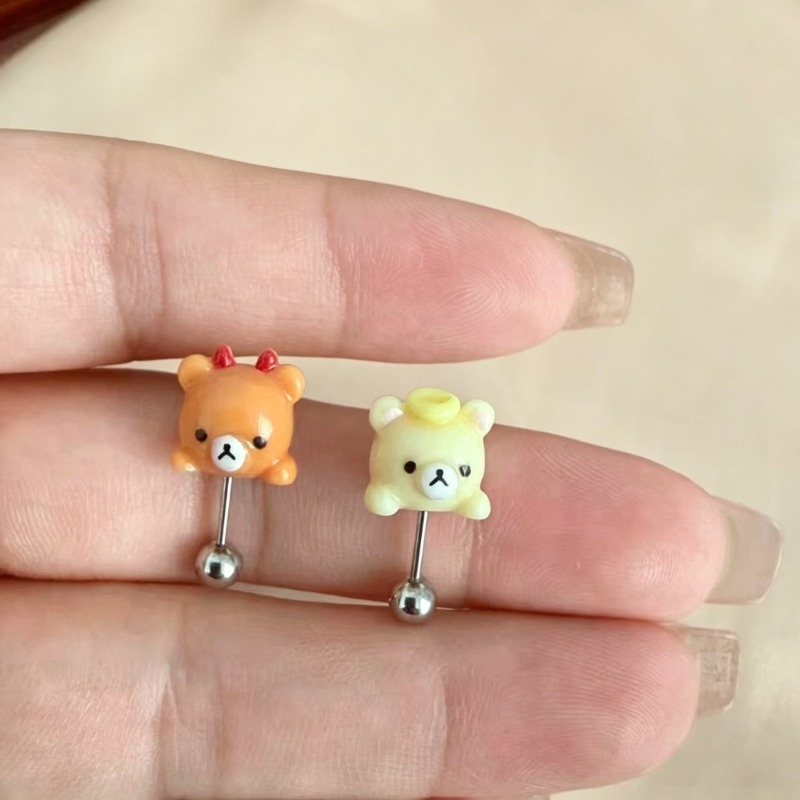 Anting Tusuk Rilakkuma Kawaii  - Body Jewelry Lot ulasan dan harga