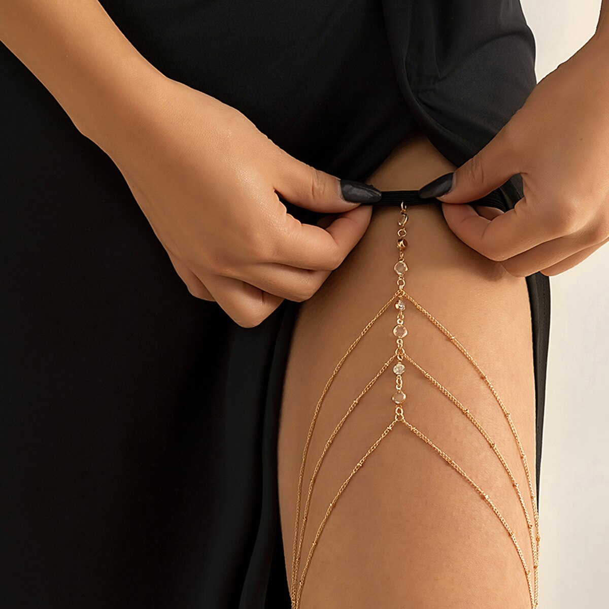 Boho pita elastis kristal kaki - Body Jewelry Ends ulasan dan harga
