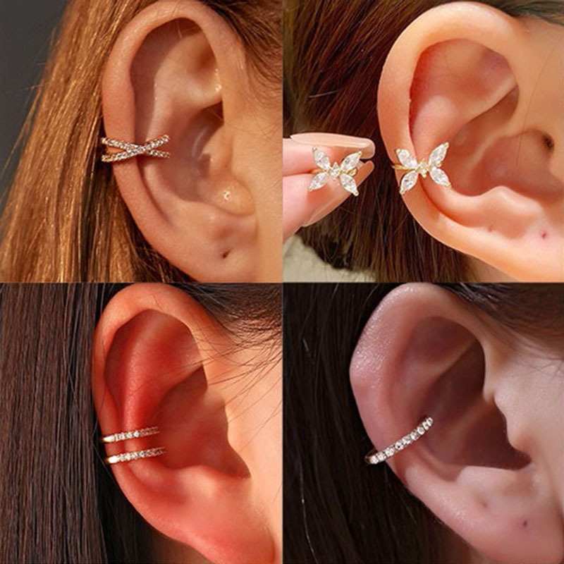 Anting Jepit Kristal Korea unt - Body Jewelry Ear ulasan dan harga