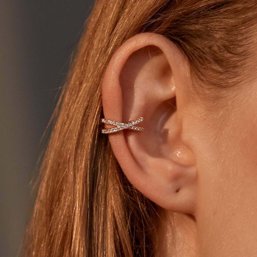 Anting Jepit Kristal Korea unt - Body Jewelry Ear ulasan dan harga