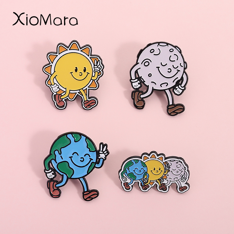 Pin Enamel Tubuh Langit Ramah  - Body Jewelry Universe ulasan dan harga
