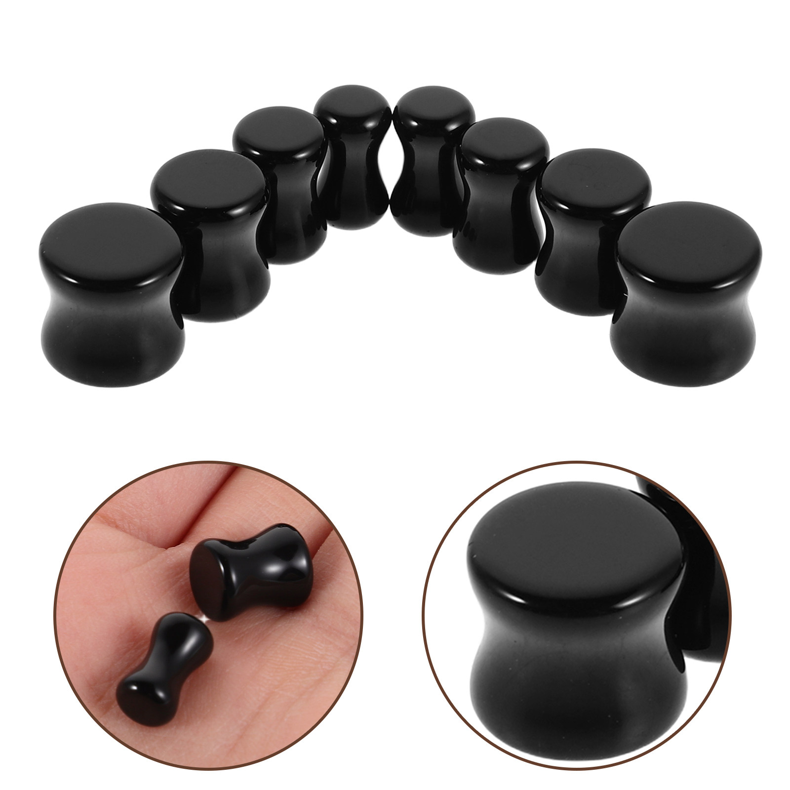 4 Pasang Penutup Telinga Obsid - Body Jewelry Gauge To Mm ulasan dan harga