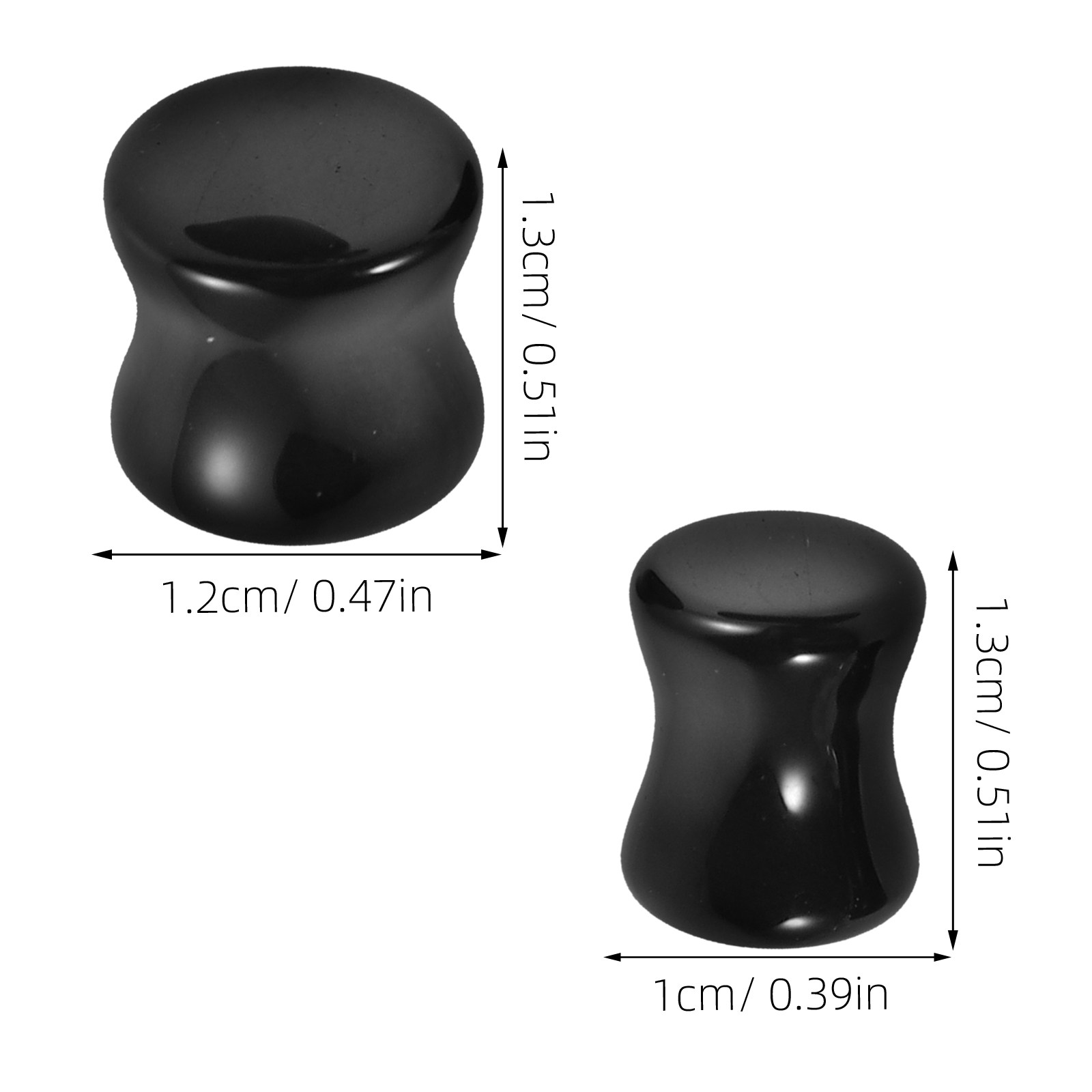 4 Pasang Penutup Telinga Obsid - Body Jewelry Gauge To Mm ulasan dan harga