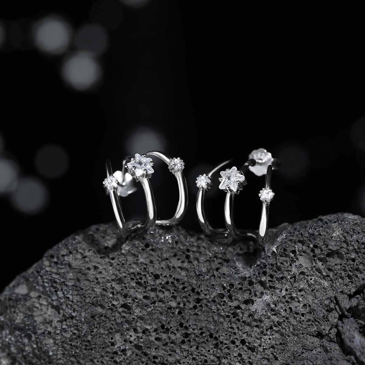 Anting-anting tusuk minimalis  - Body Jewelry Hypoallergenic ulasan dan harga