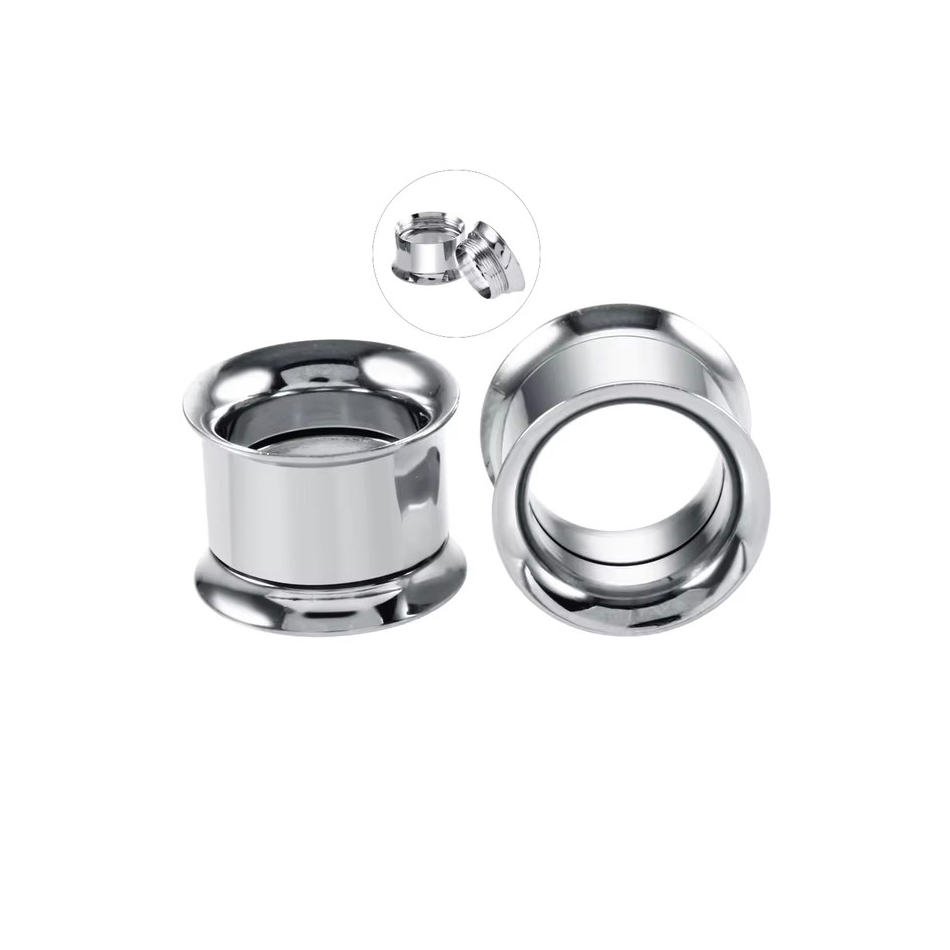 1 pasang sumbat telinga baja t - Body Jewelry Ear Gauges ulasan dan harga