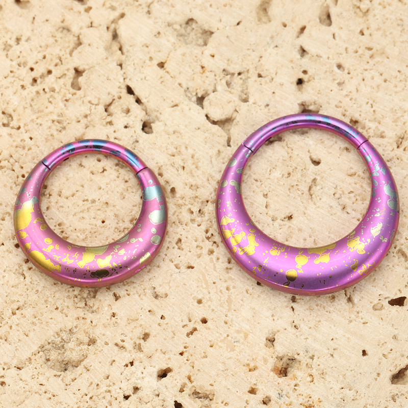 Cincin Hidung Titanium G23 Mod - Septum Clicker Ring ulasan dan harga