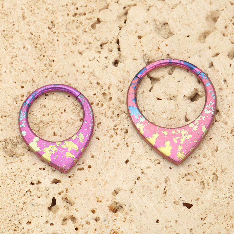 Cincin Hidung Titanium G23 Mod - Septum Clicker Ring ulasan dan harga