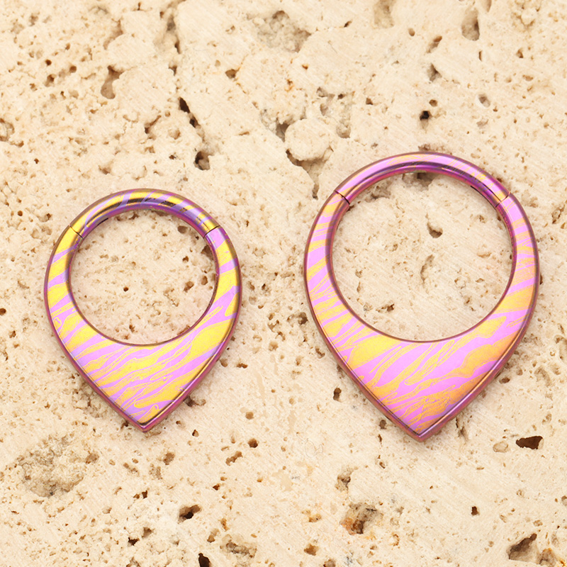 Cincin Hidung Titanium G23 Mod - Septum Clicker Ring ulasan dan harga